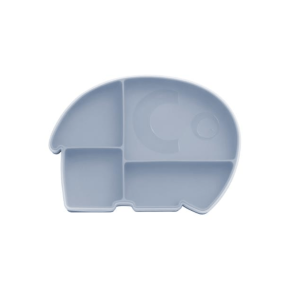 Sebra Silikone Tallerken Med Lg, Fanto, Powder Blue - Legekammeraten.dk