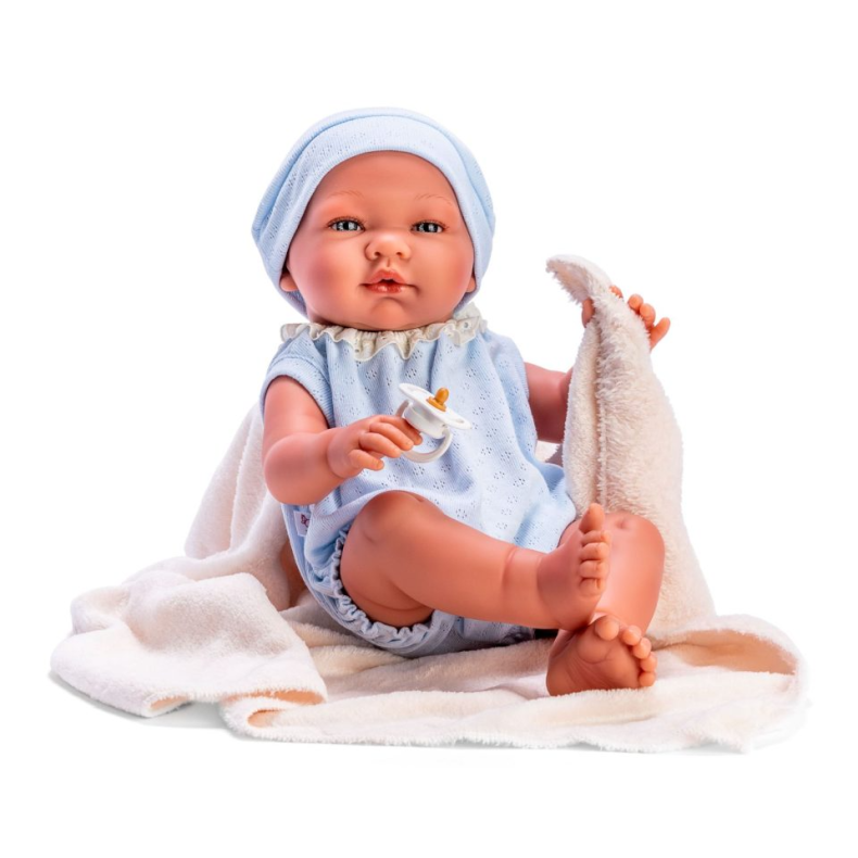 As� dukke 43 cm. Pablo - Med sommerdragt & t�ppe