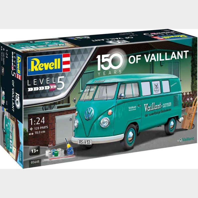 Revell - 150 Years Of Vaillant Vw T1 Bus - 1:24 - Level 5 - 05648