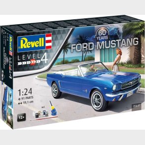 Revell - Ford Mustang Bil Bygges�t - 60 �r - Level 4 - 1:24 - 05647