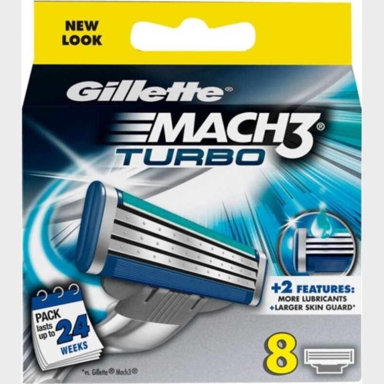 Gillette - Barberblade St - Mach 3 Turbo - 8 Stk