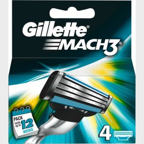 Gillette Mach 3 Barberblade St Med 4 Stk.