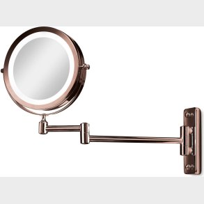 Gillian Jones - Makeup Spejl Med Lys - X10 Forstrrelse - Med Ophng - Kobber