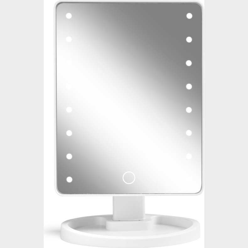 Gillian Jones - Hollywoodspejl Med Lys - Hvid