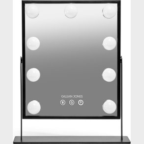 Gillian Jones - Led Makeup Artist Spejl Med Touch - Sort - 36x25 Cm
