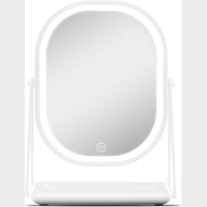 Gillian Jones - Makeupspejl Med Lys Og Bakke - Hvid