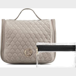 Gillian Jones - Kosmetik Toilettaske - Beige - Velour