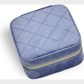 Gillian Jones - Smykkeskrin - Bl Velour - 10 X 10 Cm