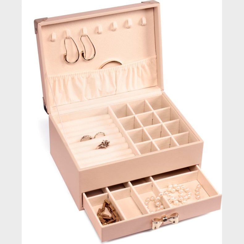 Gillian Jones - Smykkeskrin Med Sljfe - Rosa - Stor