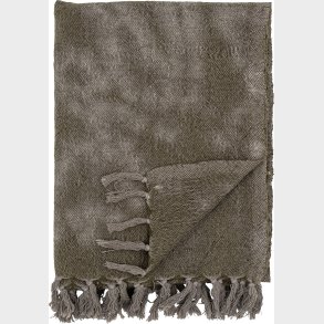 Bloomingville - Ginger Plaid - Grn - Uld - 150x125 Cm