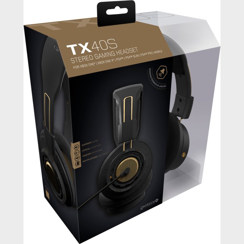 Gioteck Tx-40 S - Stereo Gaming Headset Med Mikrofon - Bronze