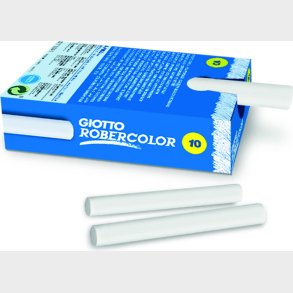 Giotto Tavlekridt 10 Mm - Hvid 10 Stk