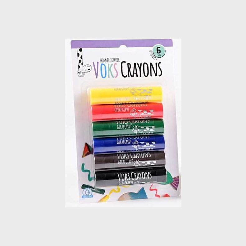 Giraf Giraf Voksfarver - 6 Stk