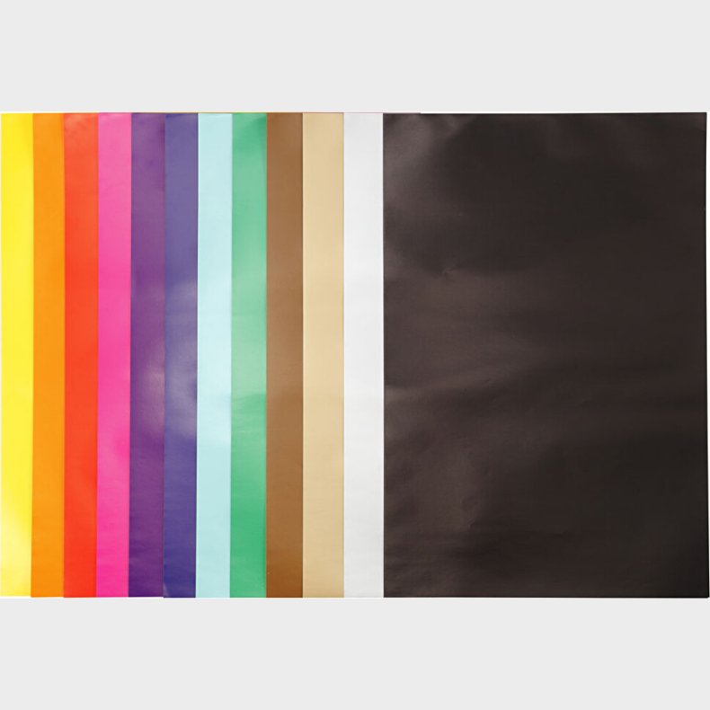 Glanspapir - 32x48 Cm - 80 G - Forskellige Farver - 100 Ark