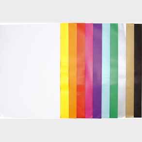 Glanspapir - 32x48 Cm - 80 G - Forskellige Farver - 11x25 Ark