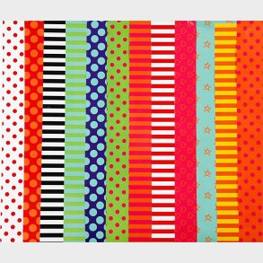 Glanspapir - 50 Ark - Mnstret - 24x32 Cm - Forskellige Farver