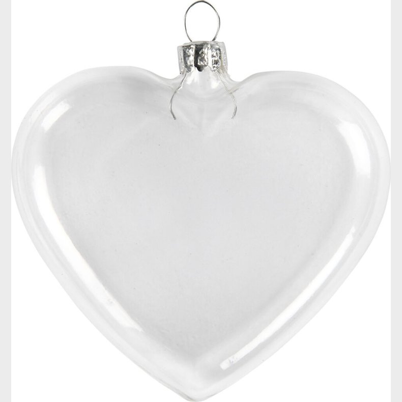 Glashjerte - H 7,8 Cm - B 9 Cm - Tykkelse 2,1 Cm - 6 Stk.