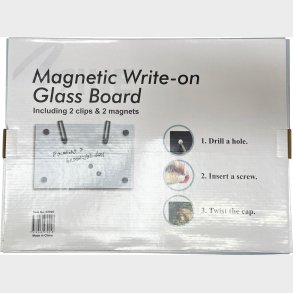 Glastavle - Magnetisk 30 X 40 Cm - Bright Office