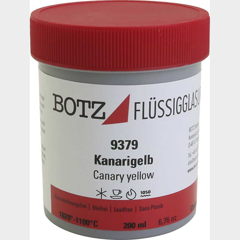 Glasur Til Ler - Gul - 200 Ml