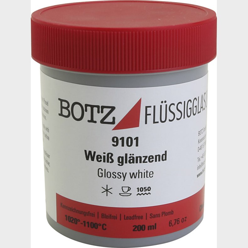 Glasur Til Ler - Hvid - 200 Ml