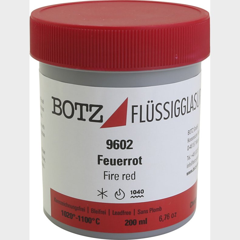 Glasur Til Ler - Rd - 200 Ml