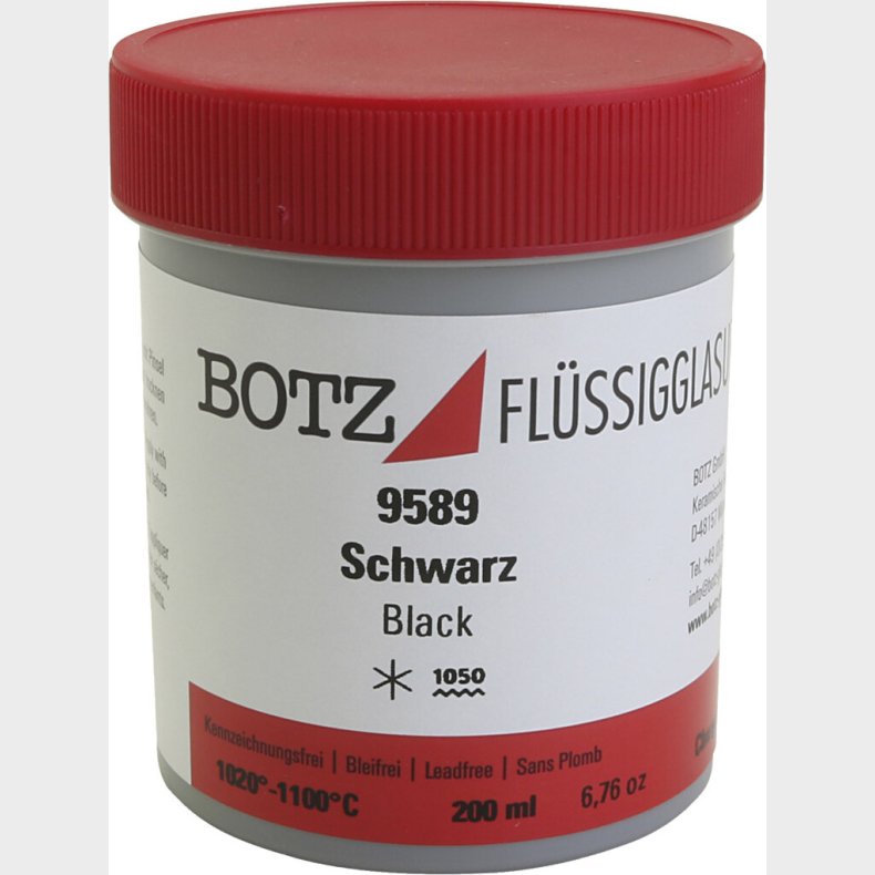 Glasur Til Ler - Sort - 200 Ml