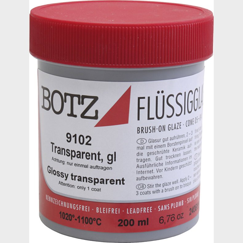 Glasur Til Ler - Transparent - 200 Ml