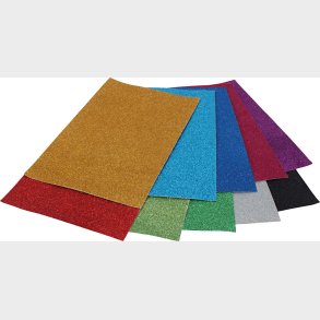 Glimmer Karton - A4 - 250 G - Flere Farver - 50 Ark