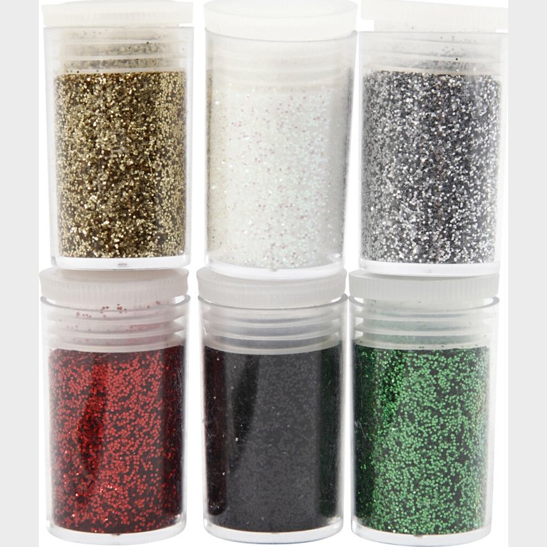 Glitter Drys St - Forskellige Farver - 6x5 G