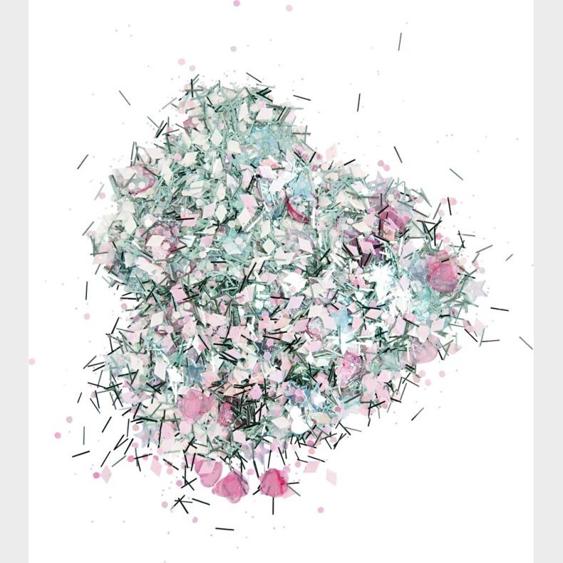 Glitter Drys Og Pailletter - Pastelfarver - 170 G