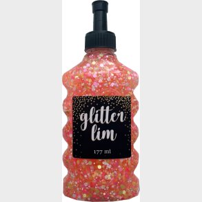 Glitterlim Grov Glitter - Orange - 177 Ml