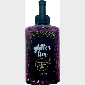Glitterlim Purple Stjerne Mix