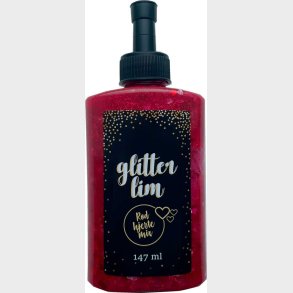 Glitterlim Rd Hjerte Mix