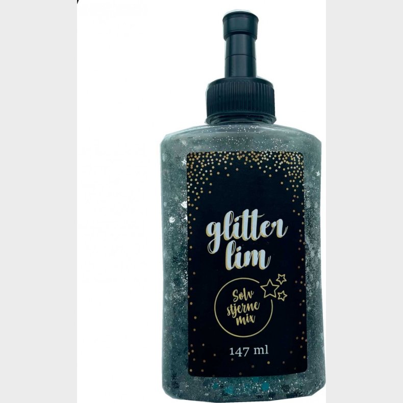 Glitterlim Slv Hjerte Mix