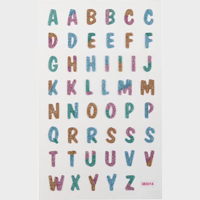 Bogstav Klistermrker - Glimmer