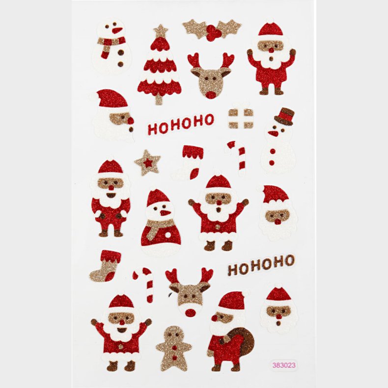 Juleklistermrker - Glimmer - Julemnd