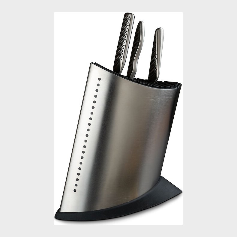 Global - Knivblok Til 9 Knive Og Strygestl - Stl - Gkb-52