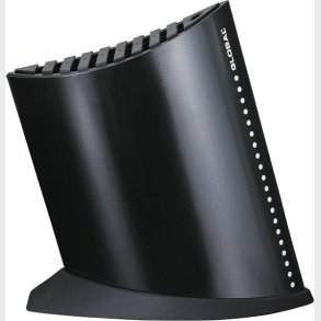 Global - Knivblok Til 9 Knive Og Strygestl - Sort - Gkb-52