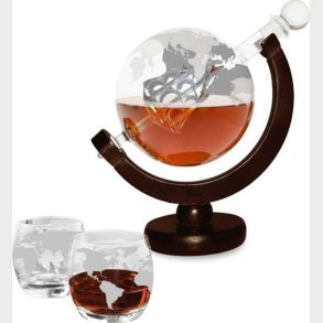 Karaffel St Med Glas - Glas Og Tr