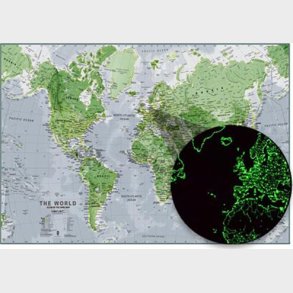 Glow In The Dark World Map