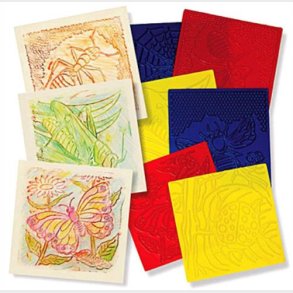 Roylco | Gnide plader m. tekstur - Insekter, 6 stk