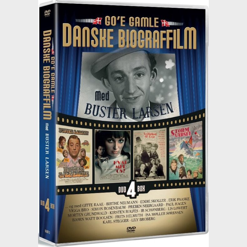 Go Gamle Danske Biograffilm - Med Buster Larsen - DVD - Film