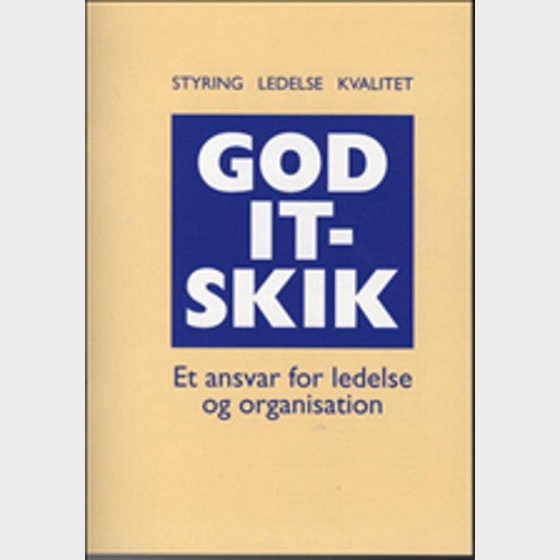 God It-skik - J�rgen Torp - Bog