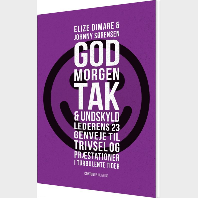 Godmorgen, Tak & Undskyld - Elize Dimare - Bog