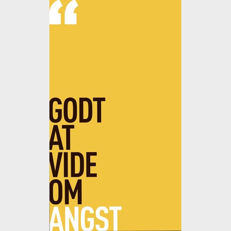 Godt At Vide Om Angst - Bog