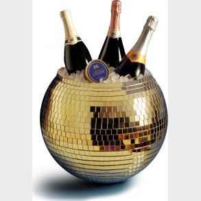 Isspand - Discokugle - Guld - 27,5 Cm