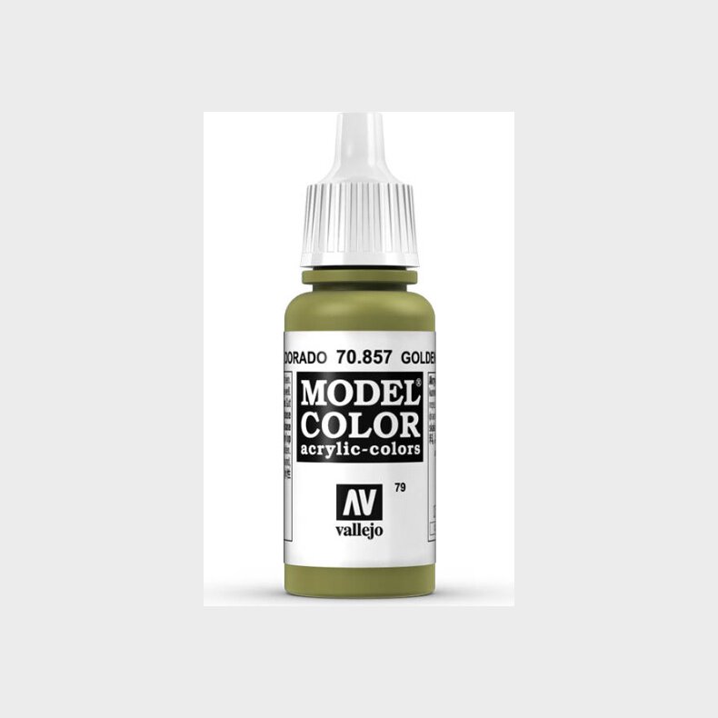 Vallejo - Model Color - Golden Olive Mat - 17 Ml - 70857