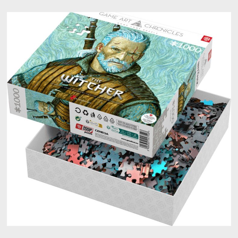 Game Art Chronicles Puzzle - The Witcher - 1000 Brk. - Geralt & Van Gogh