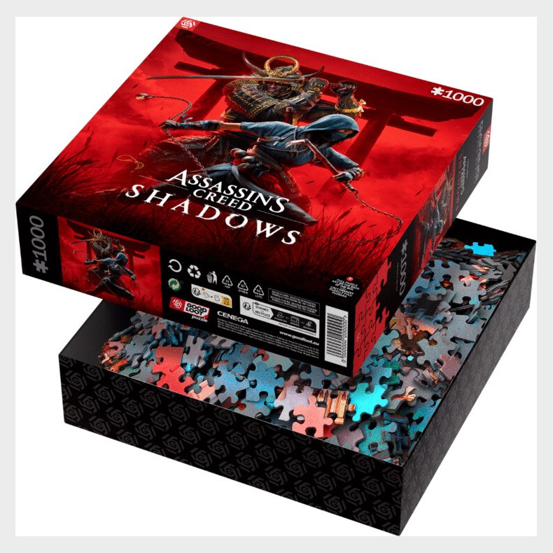 Assassin's Creed Puzzle - 1000 Brikker - Shadows Naoe & Yasuke