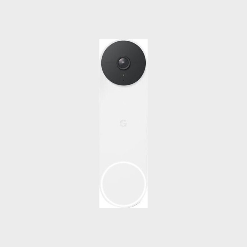 Google Nest Doorbell Battery - Smart Home Drklokke - Hvid